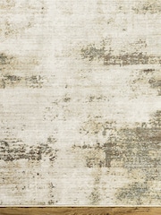 LIVABLISS Brown Myrtle Avenue III Galey Alix Abstract Modern Marble Fringe Rug - Image 6 of 7
