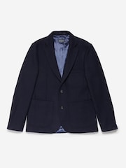 Oliver Sweeney Navy Blue Mulroe Wool Blazer - Image 2 of 7