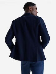 Oliver Sweeney Navy Blue Mulroe Wool Blazer - Image 3 of 7