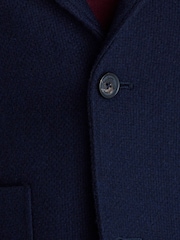 Oliver Sweeney Navy Blue Mulroe Wool Blazer - Image 7 of 7