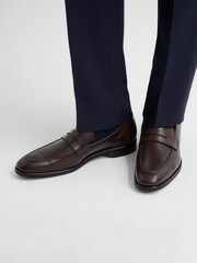 rjava - Usnjeni mokasini Reiss Grafton Saddle - Slika 2 iz 6