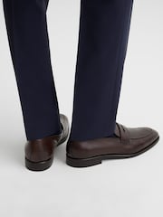 rjava - Usnjeni mokasini Reiss Grafton Saddle - Slika 3 iz 6