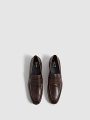 rjava - Usnjeni mokasini Reiss Grafton Saddle - Slika 4 iz 6