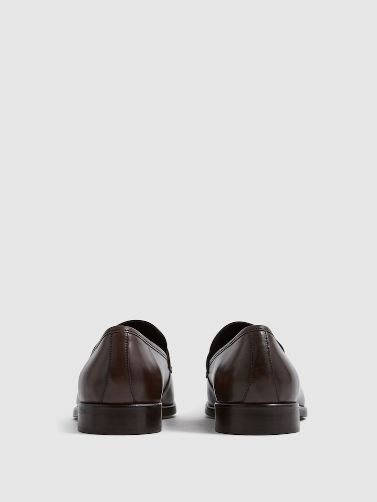 rjava - Usnjeni mokasini Reiss Grafton Saddle - Slika 6 iz 6