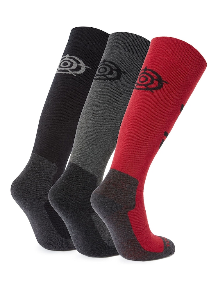 Tog 24 Black Bergenz Ski Socks 3 Pack - Image 2 of 2