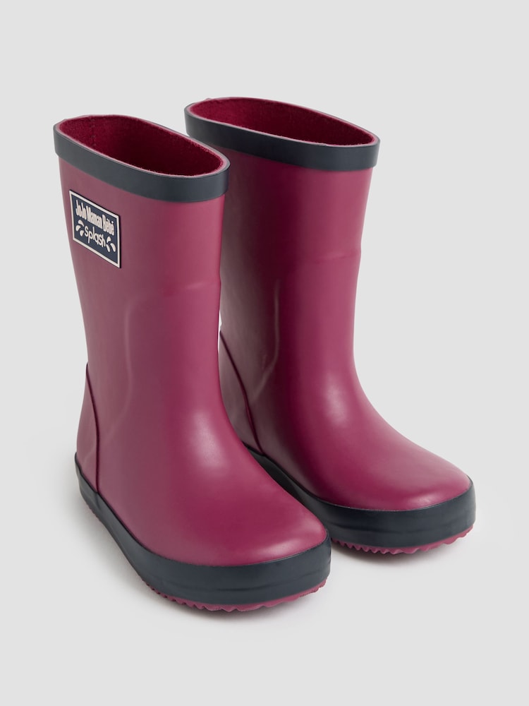 JoJo Maman Bébé Berry Pink Wellies - Image 1 of 4