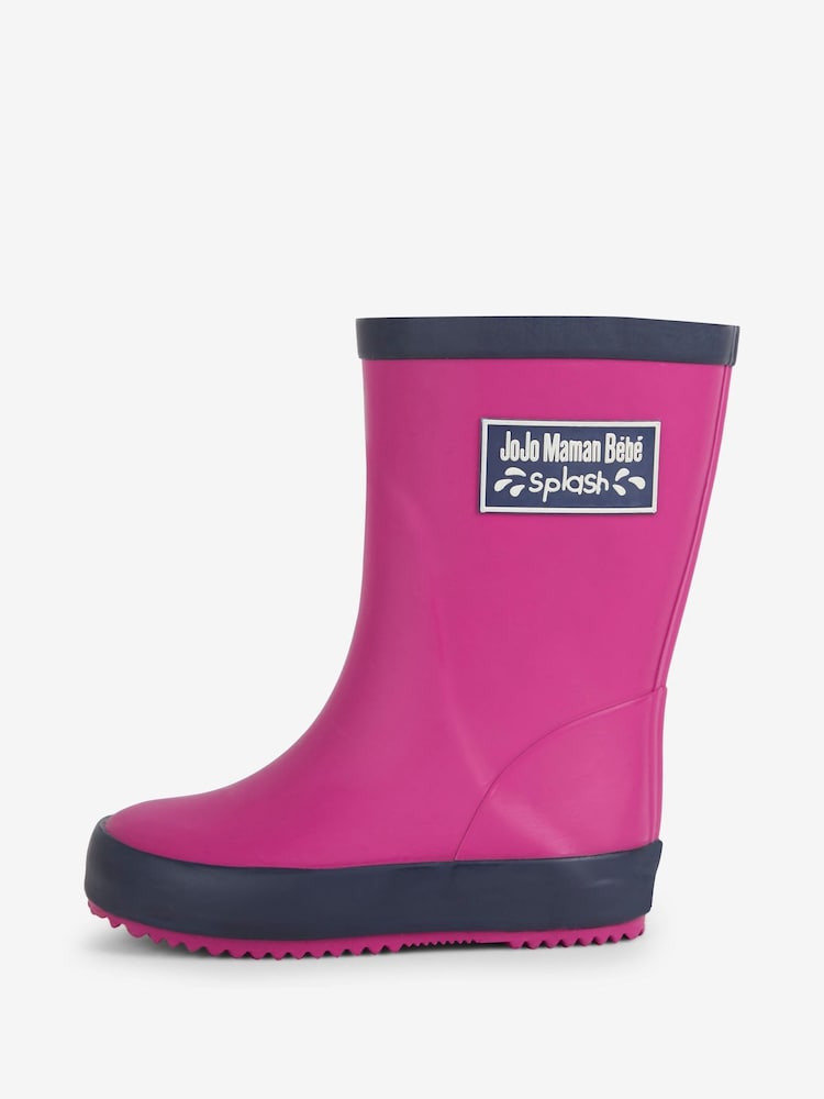 JoJo Maman Bébé Berry Pink Wellies - Image 2 of 4