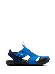 Nike Blue Junior Sunray Protect Sandals - Image 1 of 11