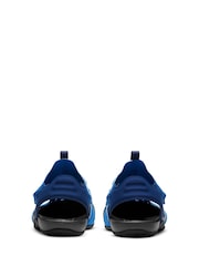 Nike Blue Junior Sunray Protect Sandals - Image 7 of 11
