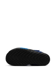 Nike Blue Junior Sunray Protect Sandals - Image 8 of 11