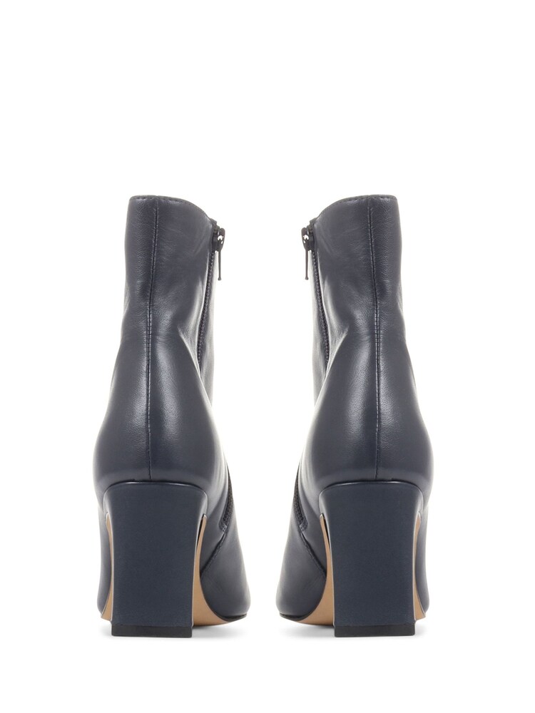 Jones Bootmaker Blue Letty Heeled Leather Ankle Boots - Image 4 of 6