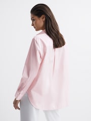 Reiss Light Pink Jenny Cotton Shirt - Image 5 of 5