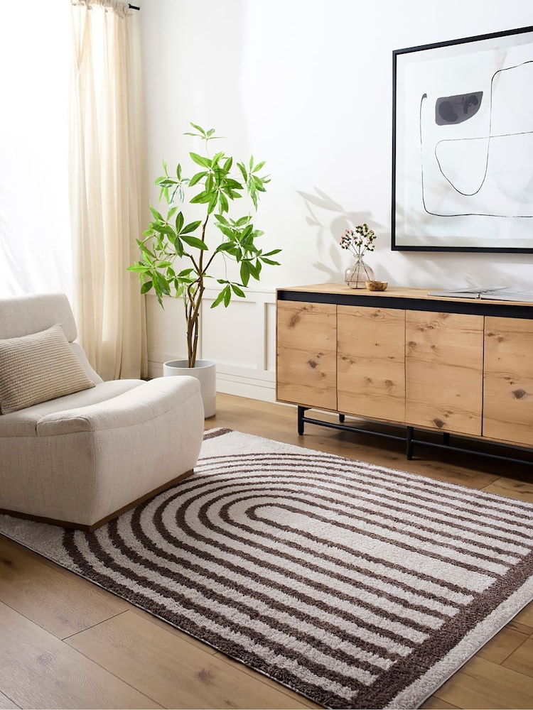 LIVABLISS Brown Fossay Washable Shaggy Modern Rug - Image 1 of 6 LIVABLISS Brown Fossay Washable Shaggy Modern Rug - Image 1 of 6