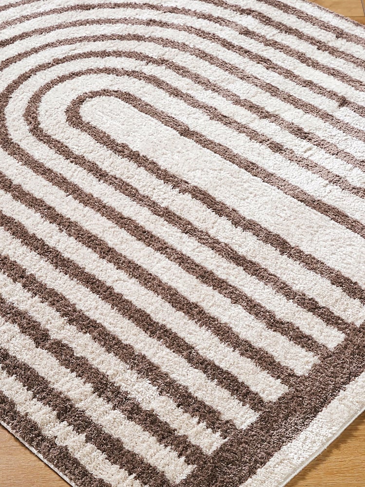 LIVABLISS Brown Fossay Washable Shaggy Modern Rug - Image 2 of 6 LIVABLISS Brown Fossay Washable Shaggy Modern Rug - Image 2 of 6
