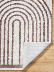 LIVABLISS Brown Fossay Washable Shaggy Modern Rug - Image 3 of 6