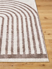 LIVABLISS Brown Fossay Washable Shaggy Modern Rug - Image 4 of 6