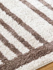 LIVABLISS Brown Fossay Washable Shaggy Modern Rug - Image 5 of 6