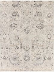 LIVABLISS Black Indigo Vintage Traditional Floral Boho Rug - Image 5 of 6