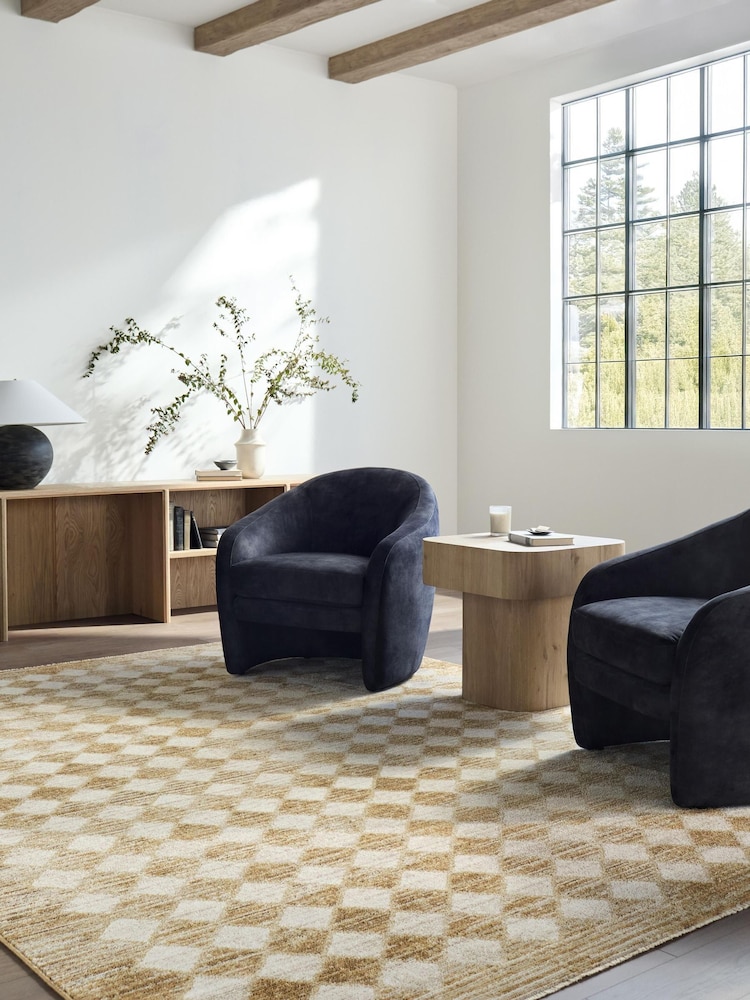 LIVABLISS Brown Myrtle Avenue V Galey Alix Geometric Diamond Fringe Rug - Image 1 of 7