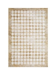 LIVABLISS Brown Myrtle Avenue V Galey Alix Geometric Diamond Fringe Rug - Image 7 of 7