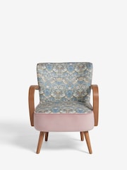 Clarke & Clarke William Morris Strawberry Thief Slate Grey Blush Luisa Accent Chair - Image 2 of 7