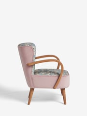 Clarke & Clarke William Morris Strawberry Thief Slate Grey Blush Luisa Accent Chair - Image 5 of 7