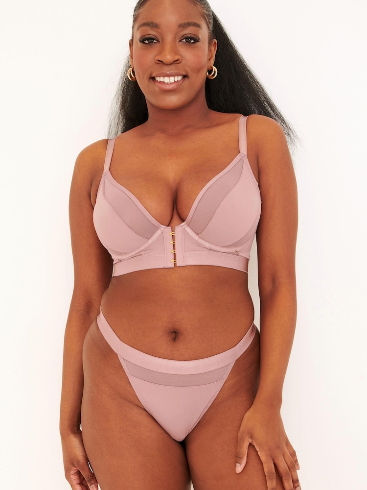 Pour Moi Pink India Front Fastening Bra - Image 2 of 5