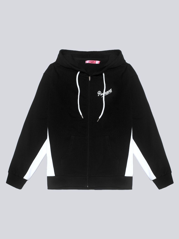 Pineapple Black Stripe Panel Zip Hoodie - Image 5 of 5
