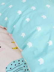 Catherine Lansfield Pink Cute Cats Duvet Cover and Pillowcase Set - Image 3 of 4