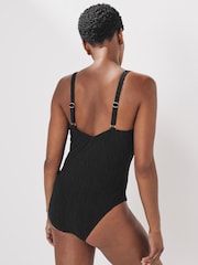 Black Plunge Tummy Control Swimsuit - Image 2 of 6