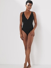 Black Plunge Tummy Control Swimsuit - Image 4 of 6