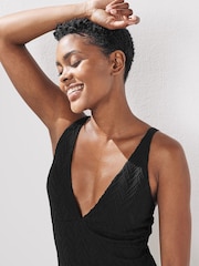 Black Plunge Tummy Control Swimsuit - Image 5 of 6