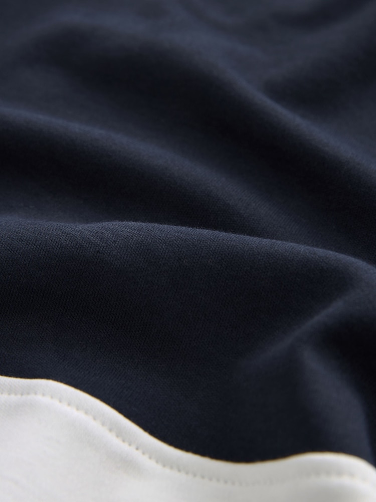 Navy Graphic Polo Rugby Longsleeve Shirt - Image 6 of 6 Navy Graphic Polo Rugby Longsleeve Shirt - Image 6 of 6