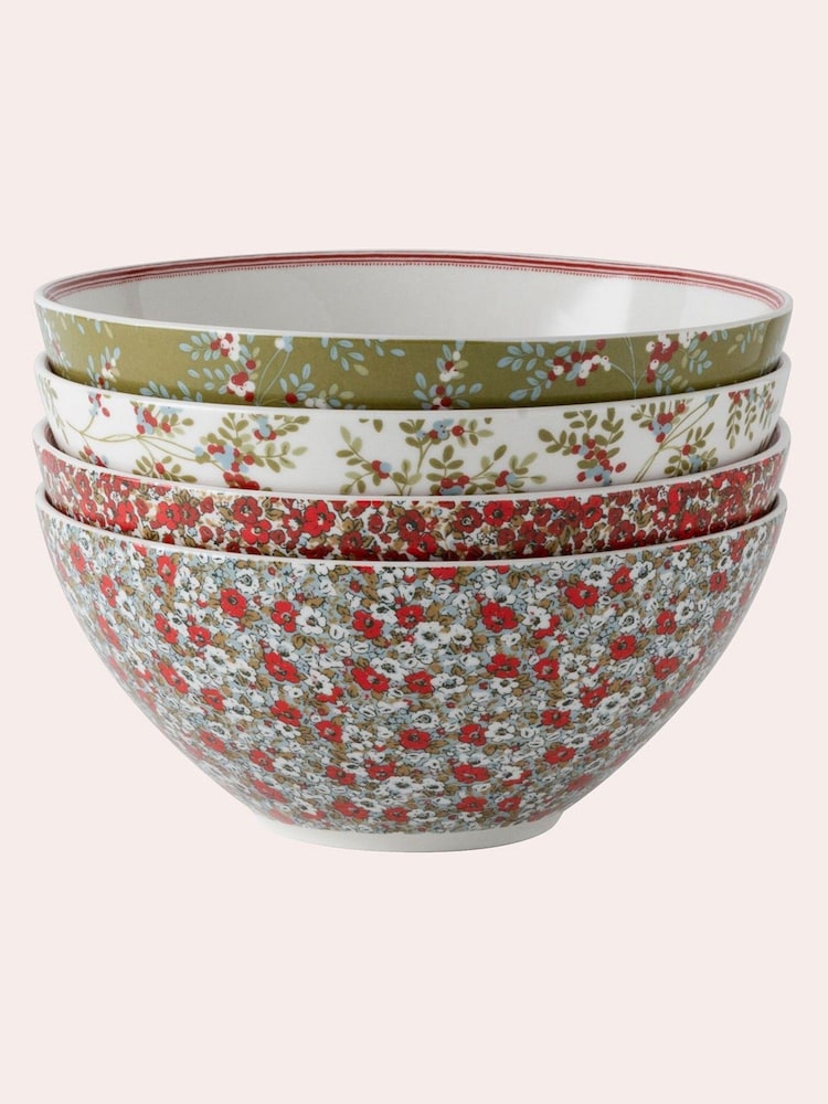 Laura Ashley Set of 4 Green Stockbridge Green Bowls - Image 3 of 3