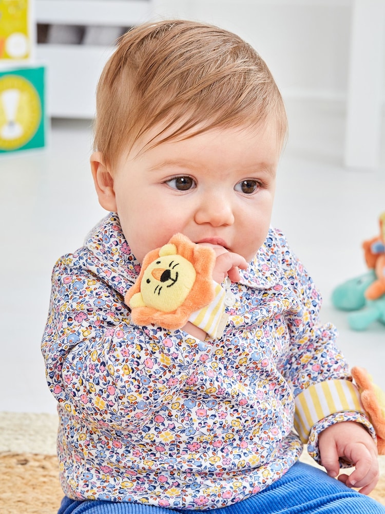 JoJo Maman Bébé Lion Wrist Soft Rattles - Image 2 of 4