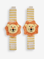 JoJo Maman Bébé Lion Wrist Soft Rattles - Image 4 of 4