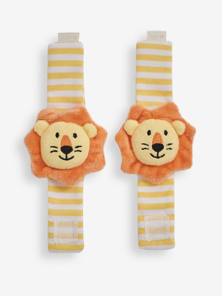 JoJo Maman Bébé Lion Wrist Soft Rattles - Image 4 of 4