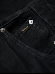 Superdry Black Organic Cotton Slim Straight Jeans - Image 10 of 10