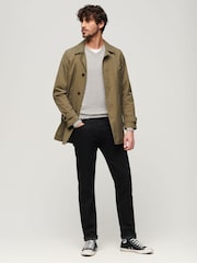 Superdry Black Organic Cotton Slim Straight Jeans - Image 3 of 10
