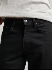 Superdry Black Organic Cotton Slim Straight Jeans - Image 5 of 10