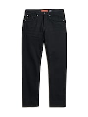 Superdry Black Organic Cotton Slim Straight Jeans - Image 8 of 10