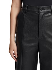 Bardot Black Marlowe Pu Wide Leg Trousers - Image 6 of 6