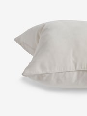 White 59 x 59cm Soft Velour Cushion - Image 3 of 4