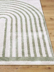 LIVABLISS Green Fossay Washable Shaggy Modern Rug - Image 2 of 6