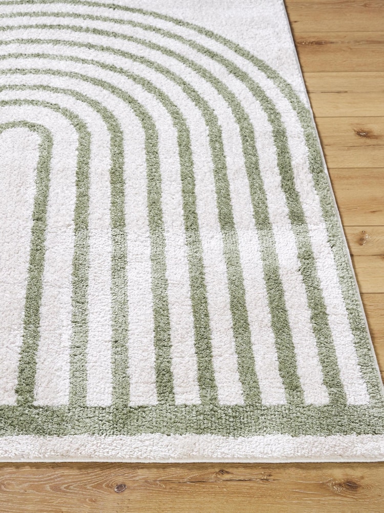 LIVABLISS Green Fossay Washable Shaggy Modern Rug - Image 2 of 6