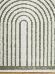 LIVABLISS Green Fossay Washable Shaggy Modern Rug - Image 4 of 6