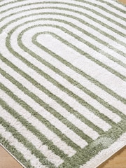 LIVABLISS Green Fossay Washable Shaggy Modern Rug - Image 5 of 6