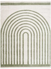 LIVABLISS Green Fossay Washable Shaggy Modern Rug - Image 6 of 6