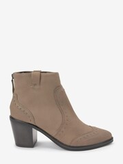 Mink Brown Forever Comfort® Western Cowboy Studded Boots - Image 5 of 9