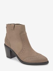 Mink Brown Forever Comfort® Western Cowboy Studded Boots - Image 6 of 9